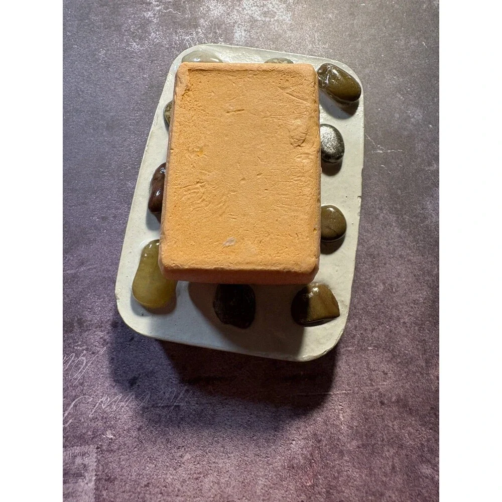 Handmade Soap Dish River Rock And Cement Soap Holder Bathroom Kitchen
